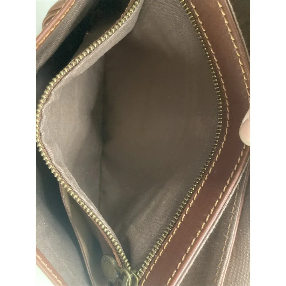 Vtg Italian‎ Leather Messenger Bag Crossbody Purse Commuter Handmade in Italy